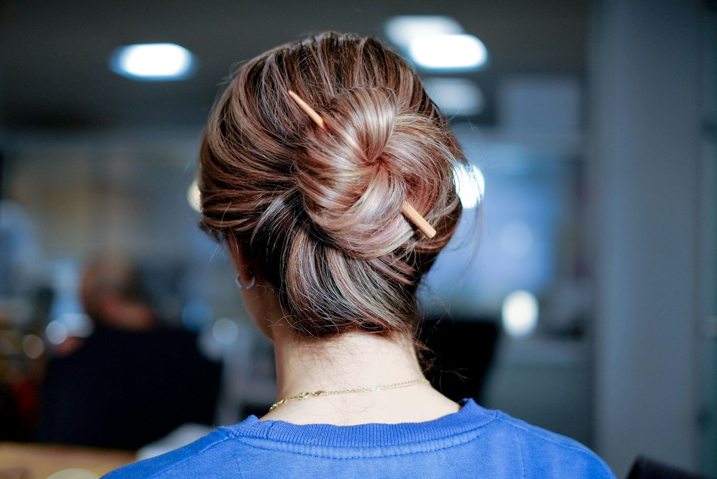 Elegant twisted updo