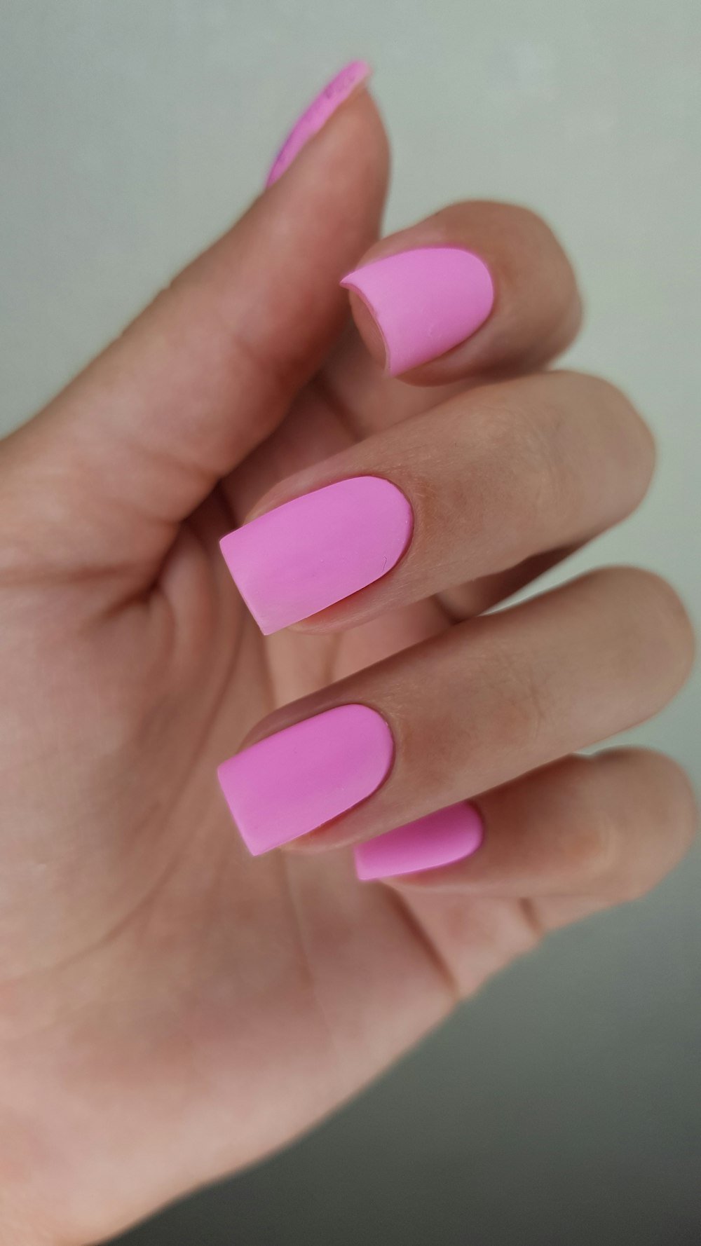 Soft pink manicure